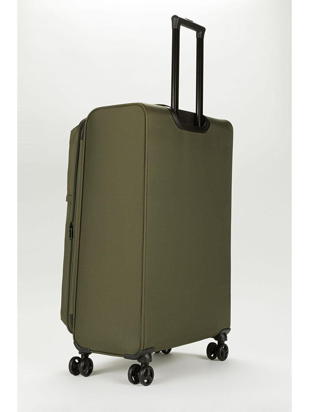 Haki Unisex  Ekstra Hafif Siyah Kumaş Büyük Boy Valiz-1