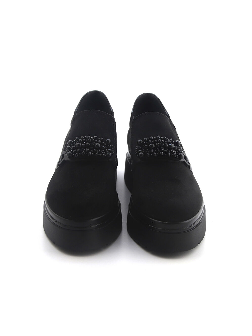 Siyah Kadın Klasik Ayakkabı 2C5538 5538 Camoscio Nero-2