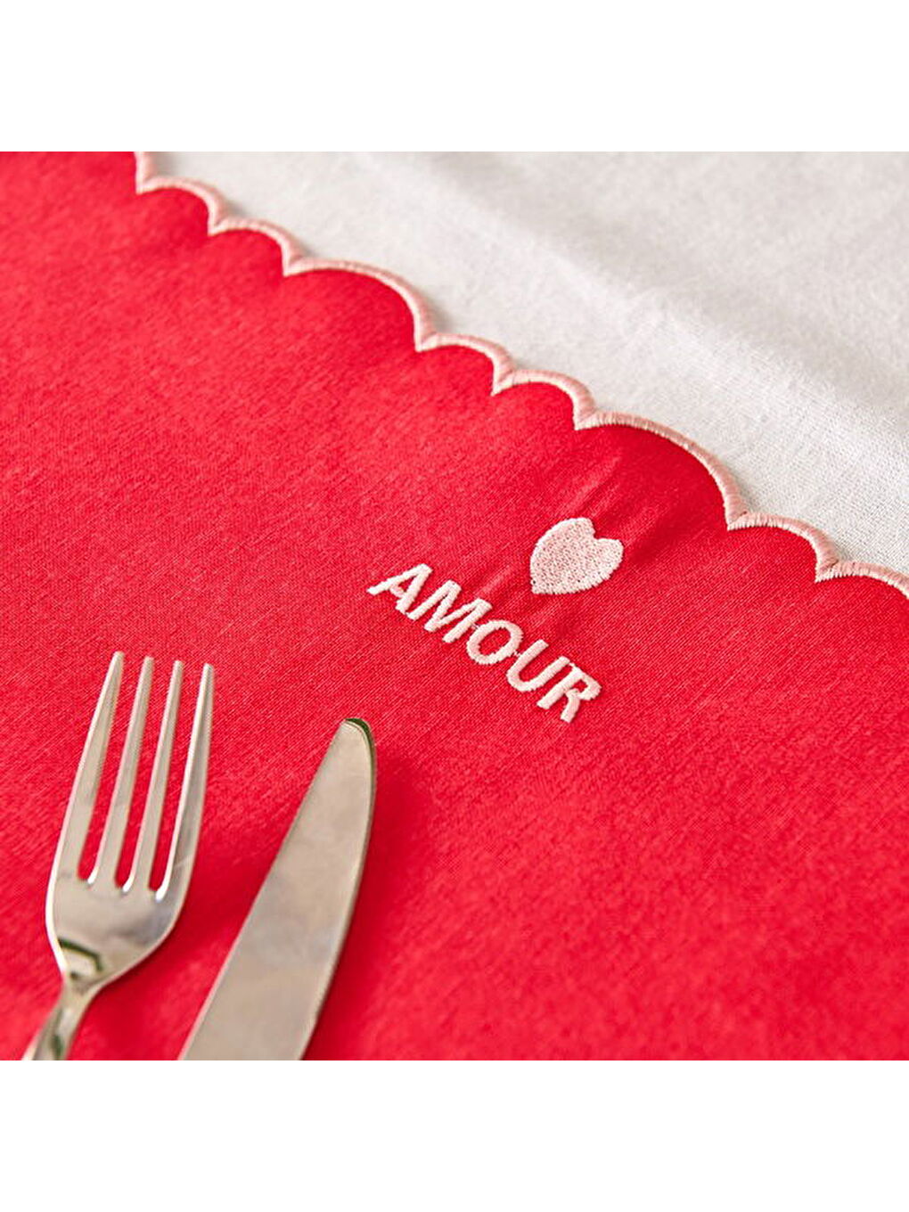 Soft Amore Amerikan Servis - Kırmızı - 30x50 cm-7
