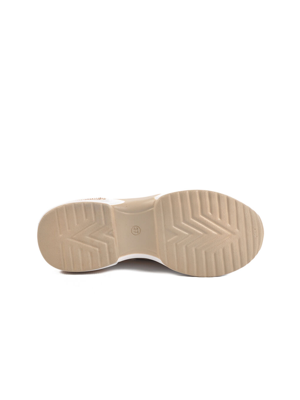 Bej Anorak Taşlı Kadın Sneaker 702307 Z-4