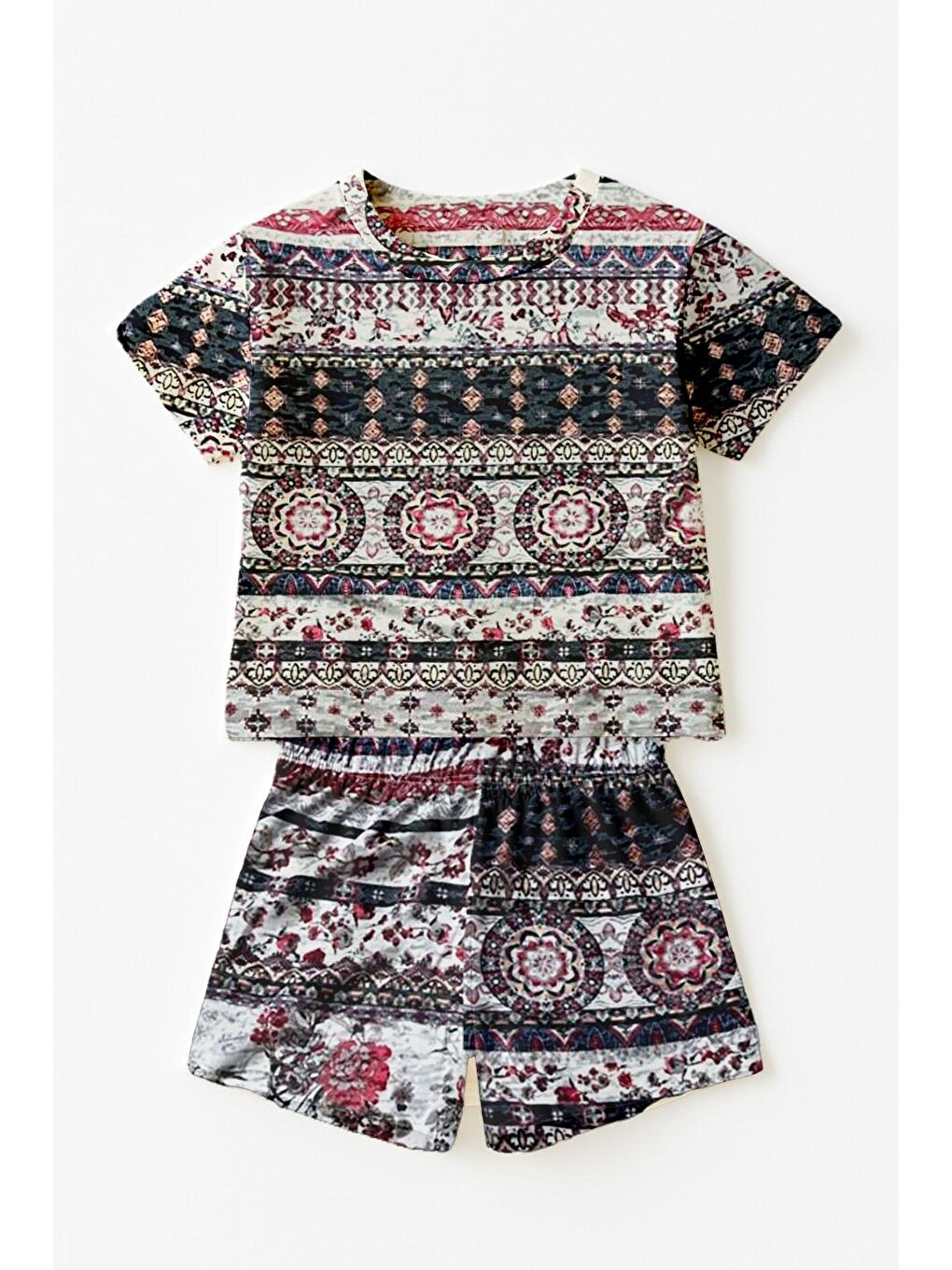 Yeşil Kız Çocuk Vintagedreams %100 Pamuk Şortlu Takım (3-4 Yaş - 8-9 Yaş)-2