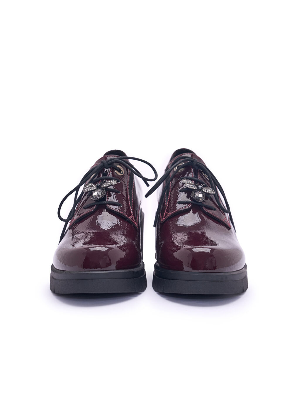 Bordo Kadın Klasik Ayakkabı 3H5846DS 5846DS NAPLAK-5