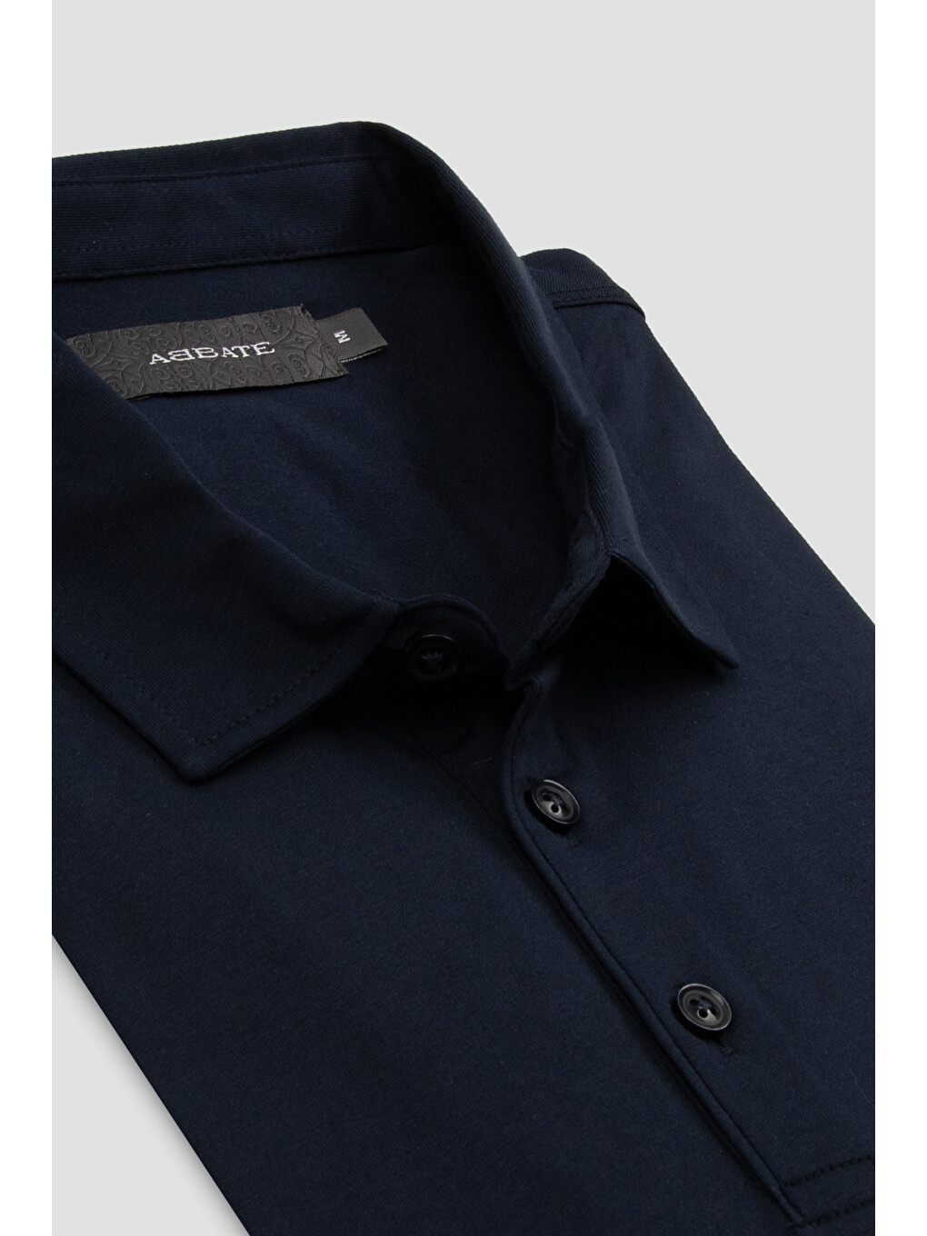 Bivo Merserize Pamuklu Modern Fit Lacivert Polo Yaka Erkek Düz Polo Shirt-1