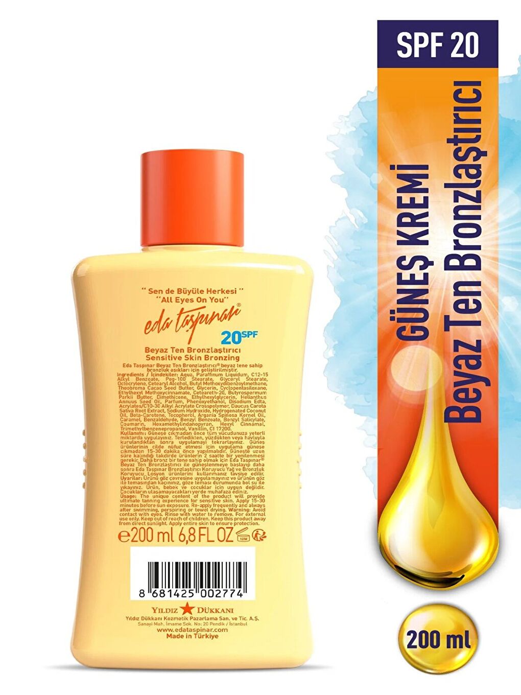 Beyaz Ten Bronzlaştırıcı SPF 20 - 200 ml-1