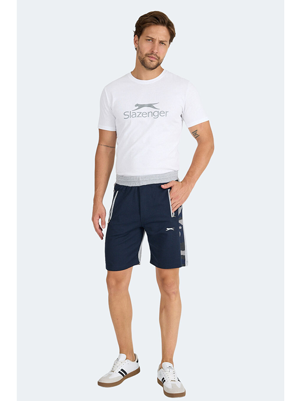 NERO I Erkek Cepli Fıtness Lacivert Şort-5