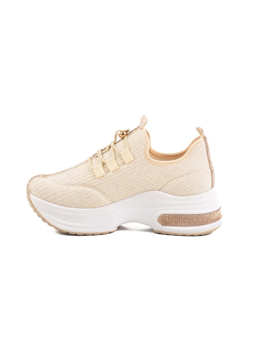 Bej Tekstil Kadın Günlük Ayakkabı 702322 Z-1