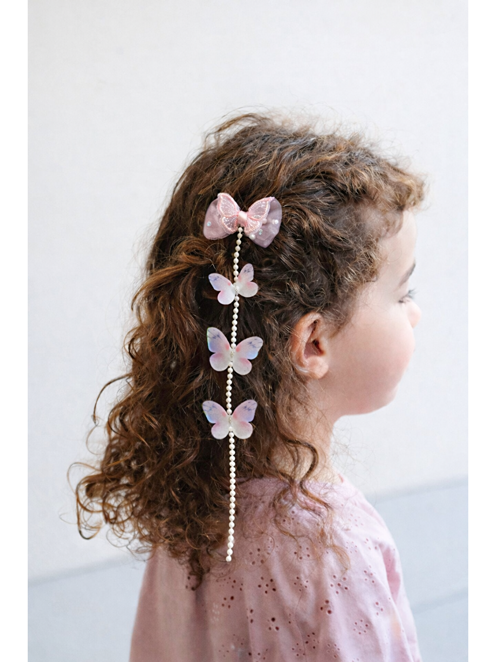 Kelebekli Toka Pembe