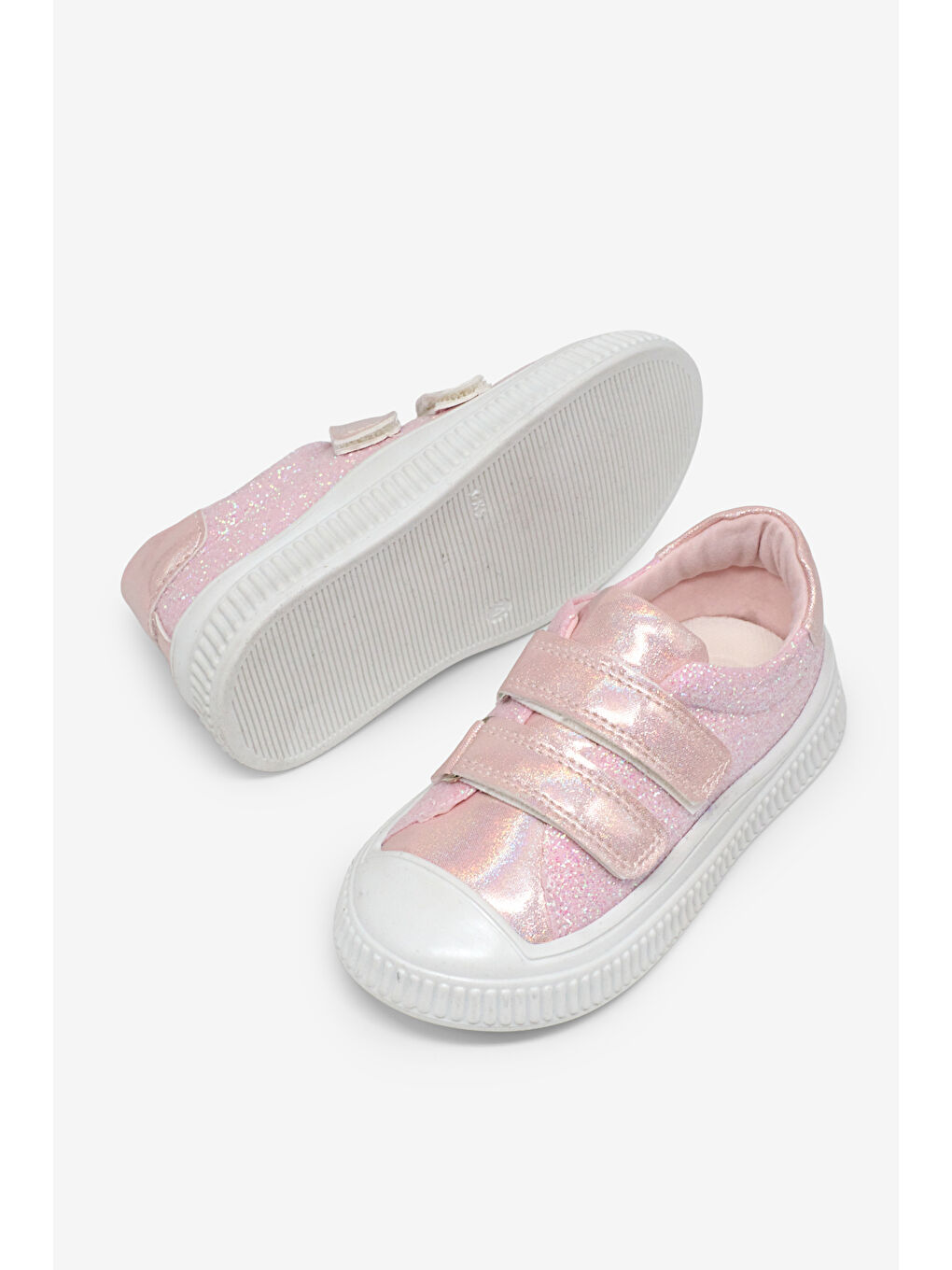 Çocuk Unisex Pembe Çoçuk Sim Detaylı Cırtlı Rahat Kalıp Sneaker-2