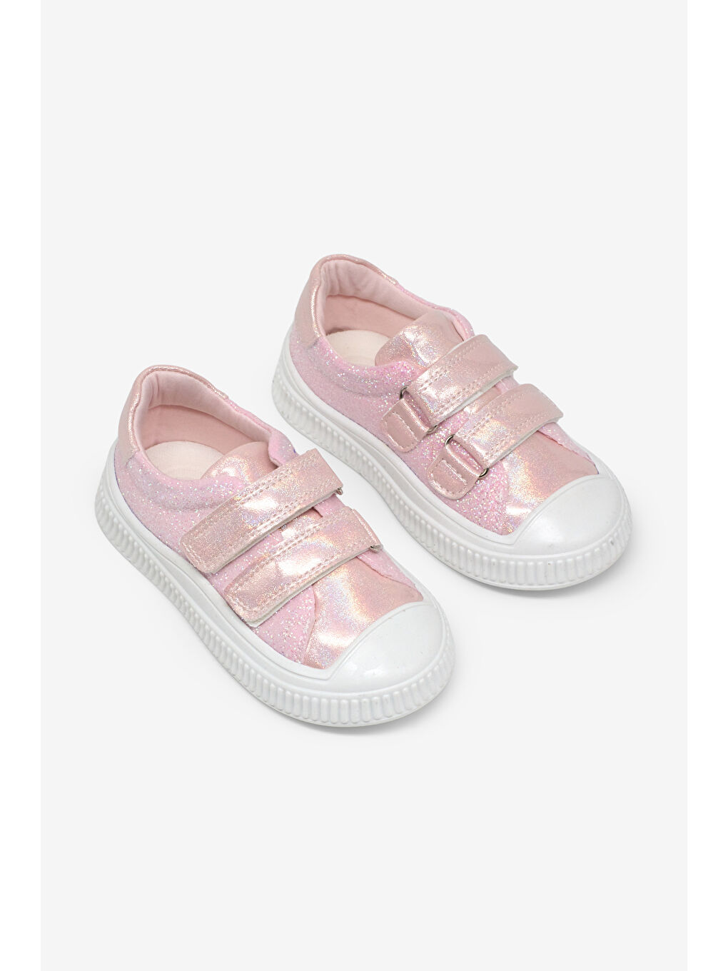 Çocuk Unisex Pembe Çoçuk Sim Detaylı Cırtlı Rahat Kalıp Sneaker-3
