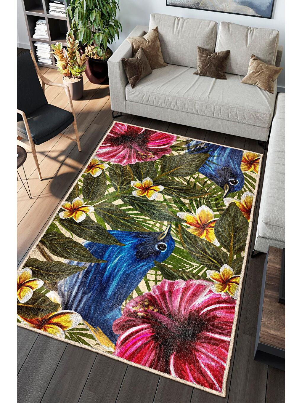 Karışık Dekoratif Özel Tasarım Modern Halısı 160x230 cm-1