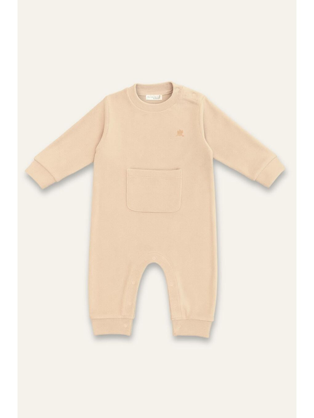 Unisex Bebekkanguru Cepli Polartulum - Bej-1