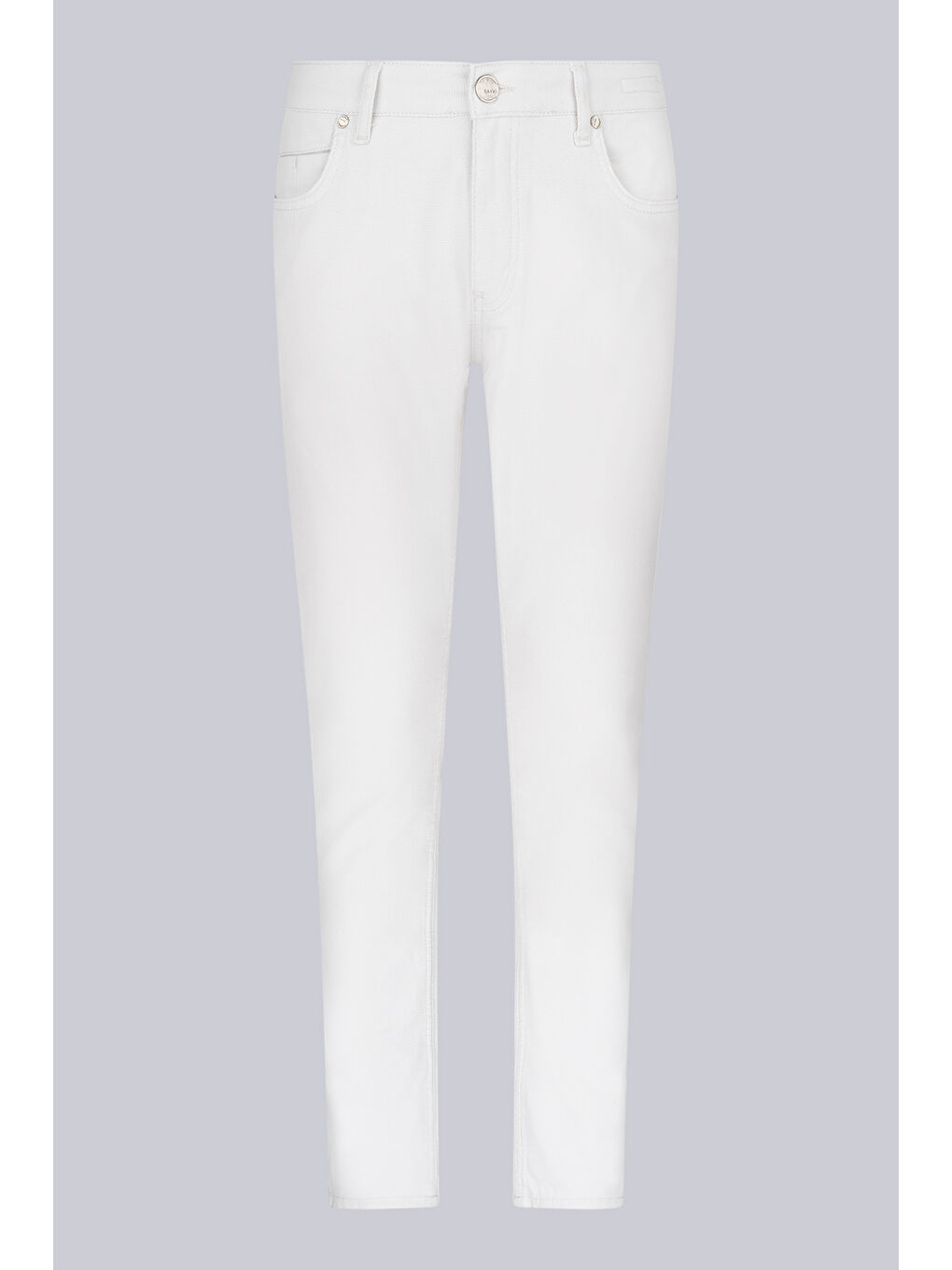 Bej Taş Slim Fit 5 Cep Pamuklu Kanvas Pantolon