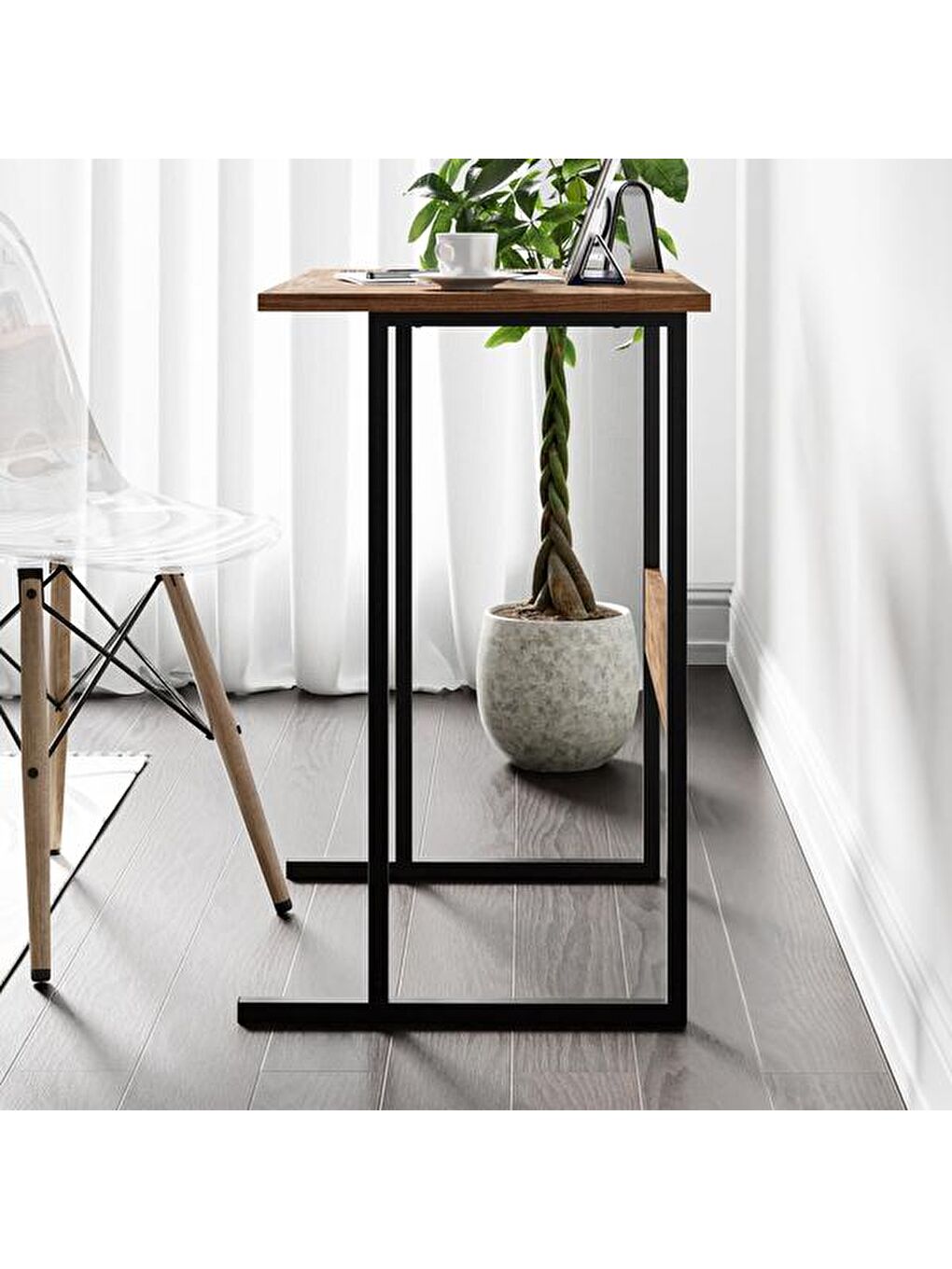 Kahverengi Eco Çalışma Masası - Atlantik Çam-1