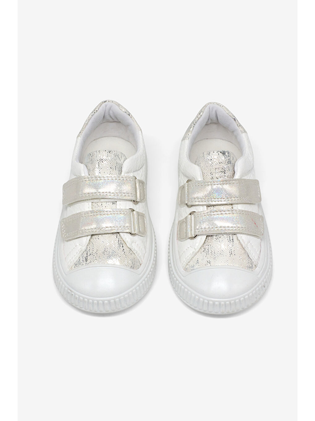 Çocuk Unisex Beyaz Çoçuk Sim Detaylı Cırtlı Rahat Kalıp Sneaker-1