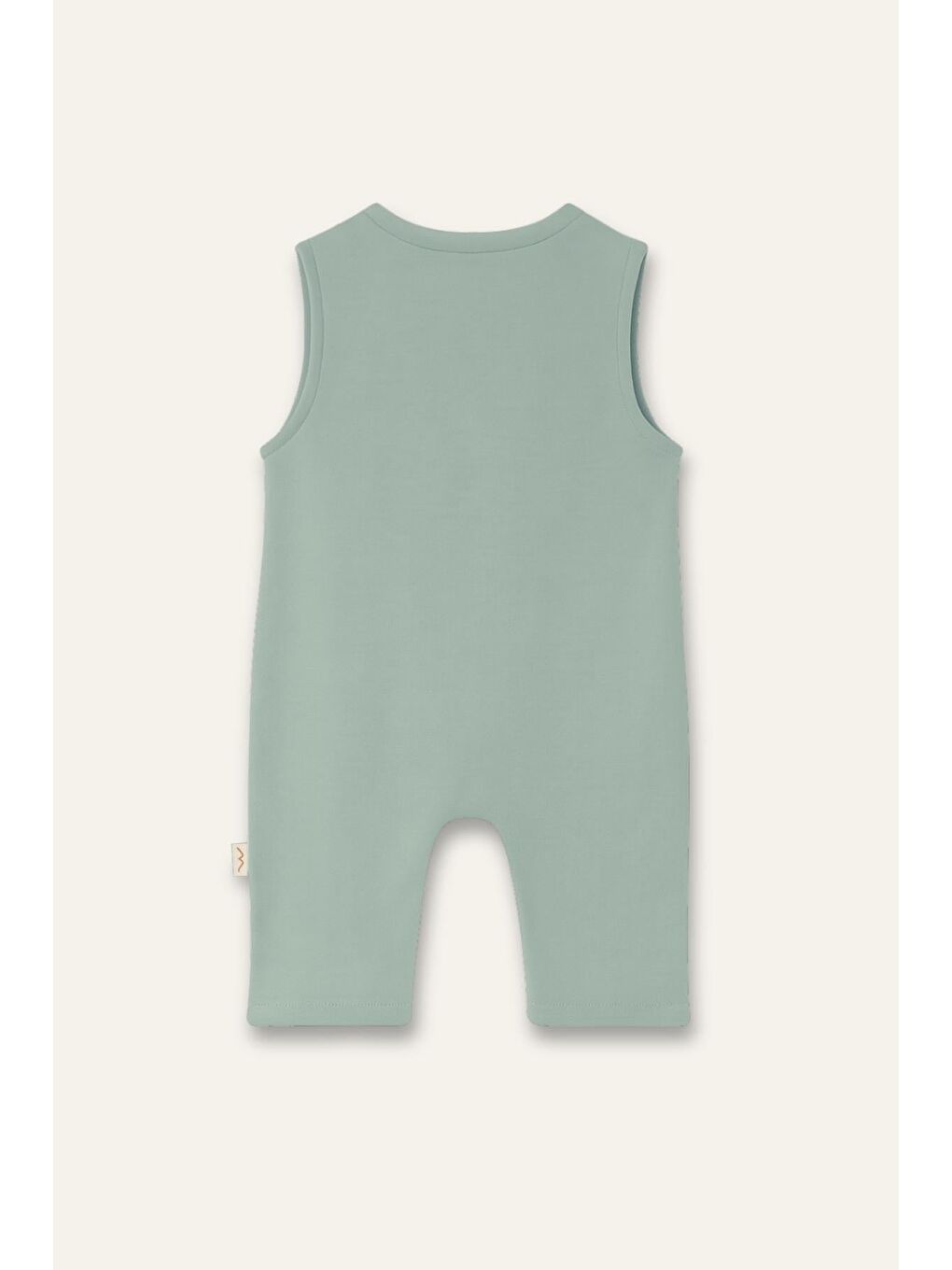 Yeşil Unisex Bebek Organik Tulum - Mint-2