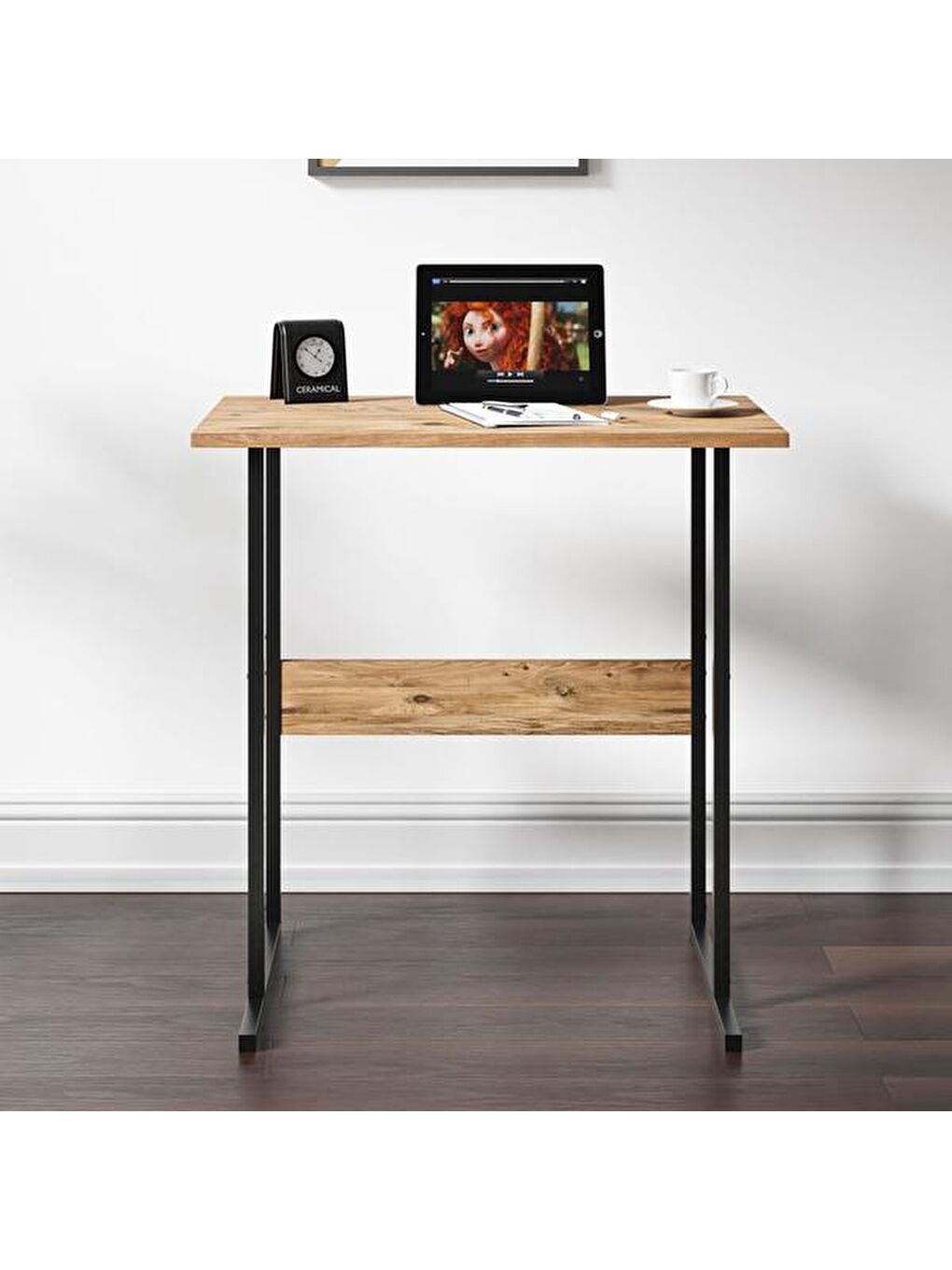 Kahverengi Eco Çalışma Masası - Atlantik Çam-4