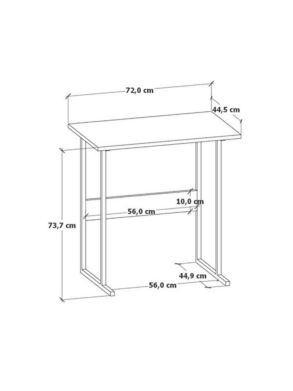 Kahverengi Eco Çalışma Masası - Atlantik Çam-8