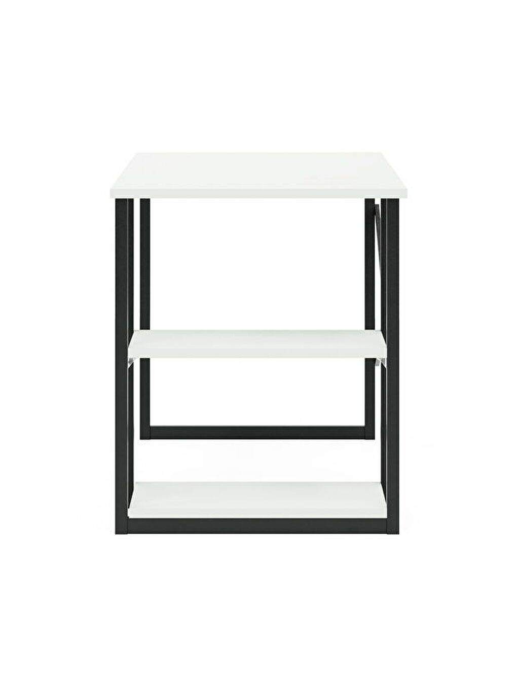 Raflı Çalışma Masası - Beyaz - 120 cm-3