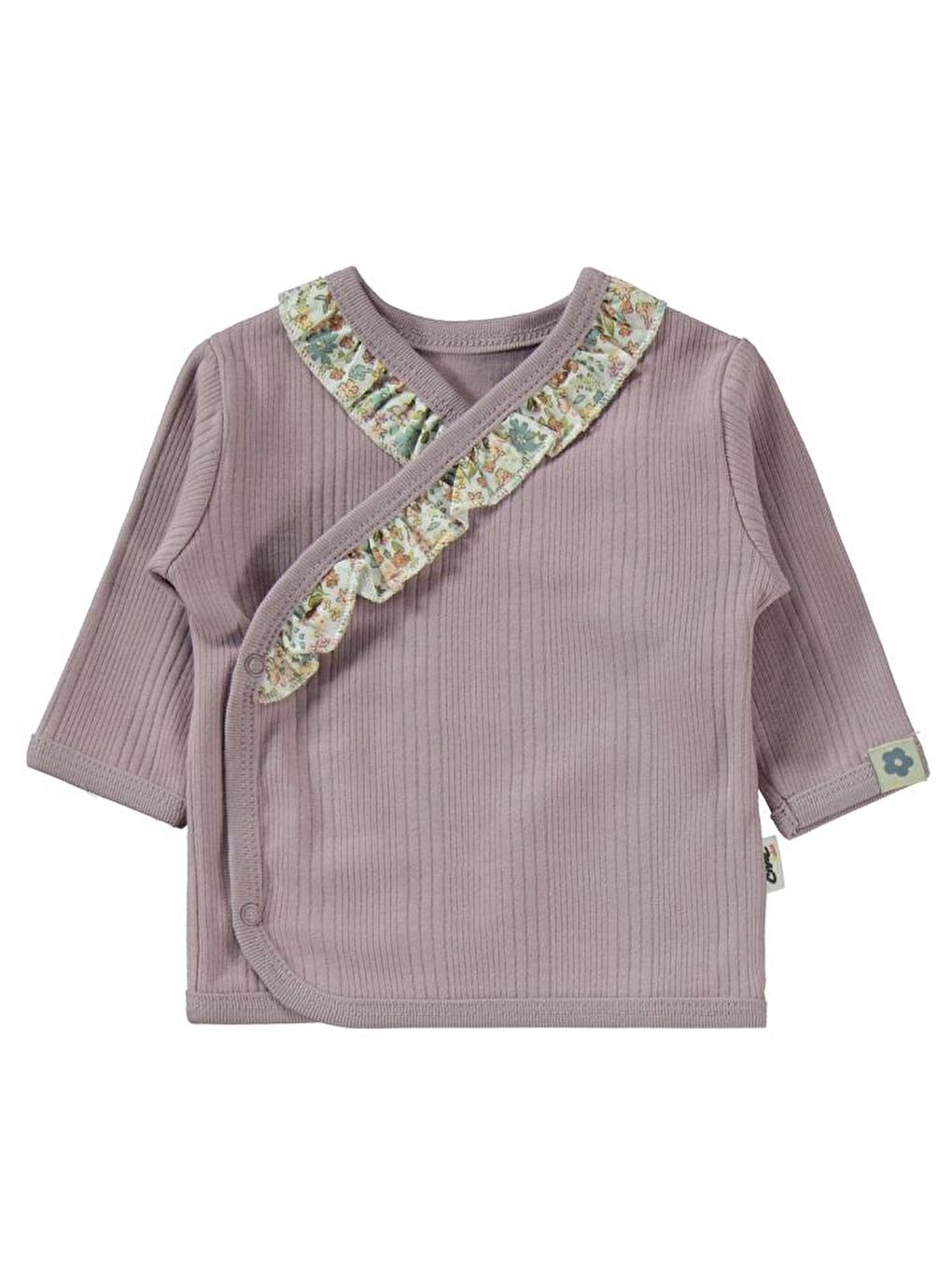 Baby Çizgi Raporlu Zıbın Takımları - Lila0-1 Ay-2