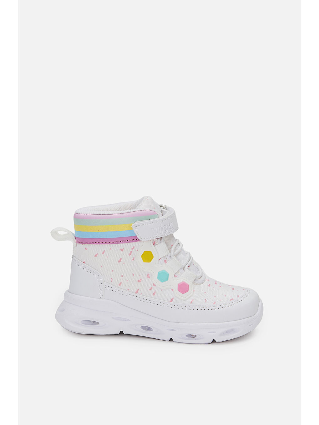 Mizu Işıklı Kız  Çocuk Okul Öncesi Beyaz Bot