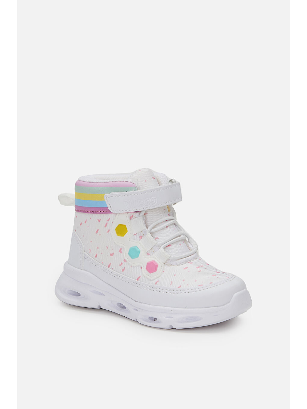 Mizu Işıklı Kız  Çocuk Okul Öncesi Beyaz Bot-1