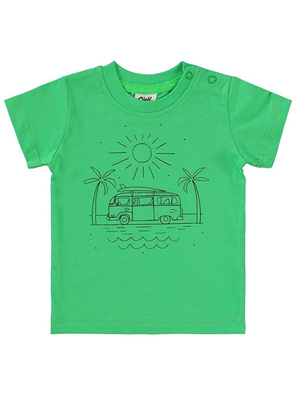 Baby Karavan Baskılı 6-18 Ay Takım - Yeşil18-24 Ay-2