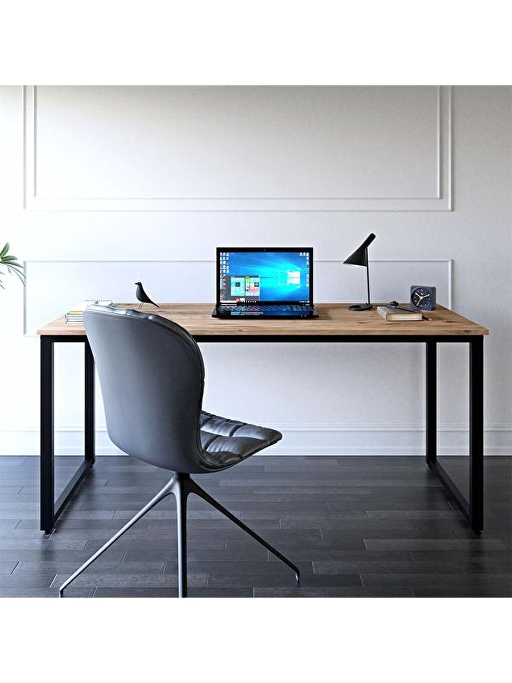 Kahverengi 160 cm Çalışma Masası - Atlantik Çam-4