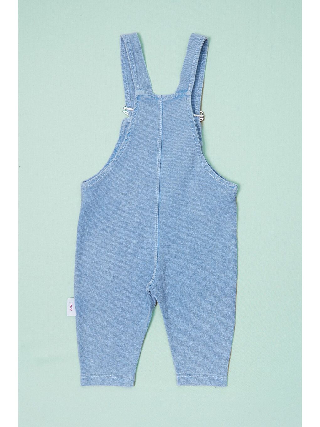 Beyaz %100 Pamuk Kiraz Nakışlı Kız Çocuk 2 Li Salopet Takım-4