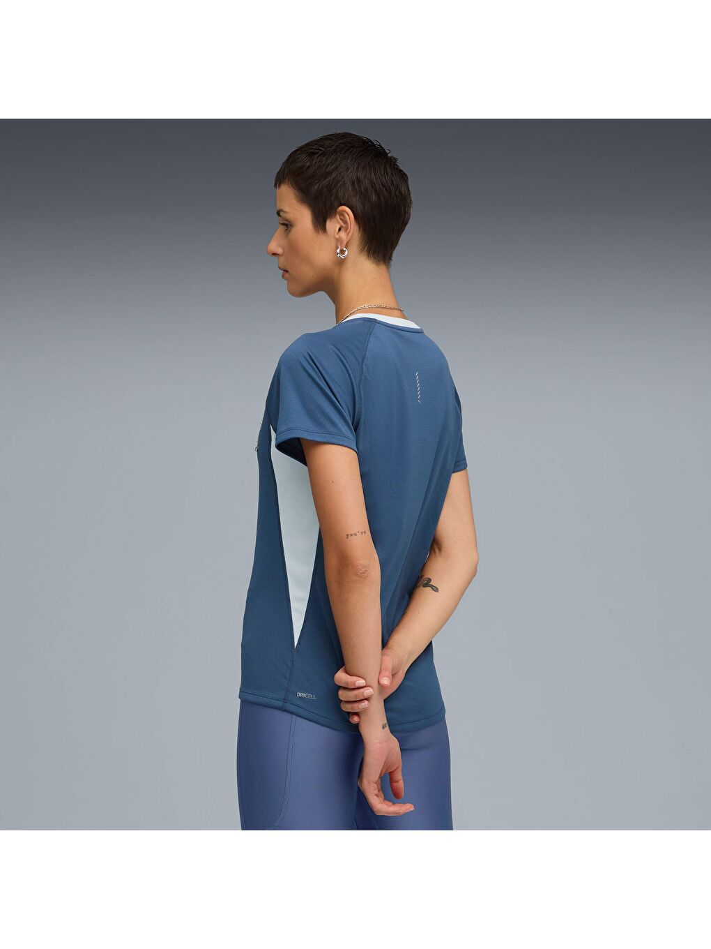 Lacivert VELOCITY Kadın Koşu Tişörtü-2