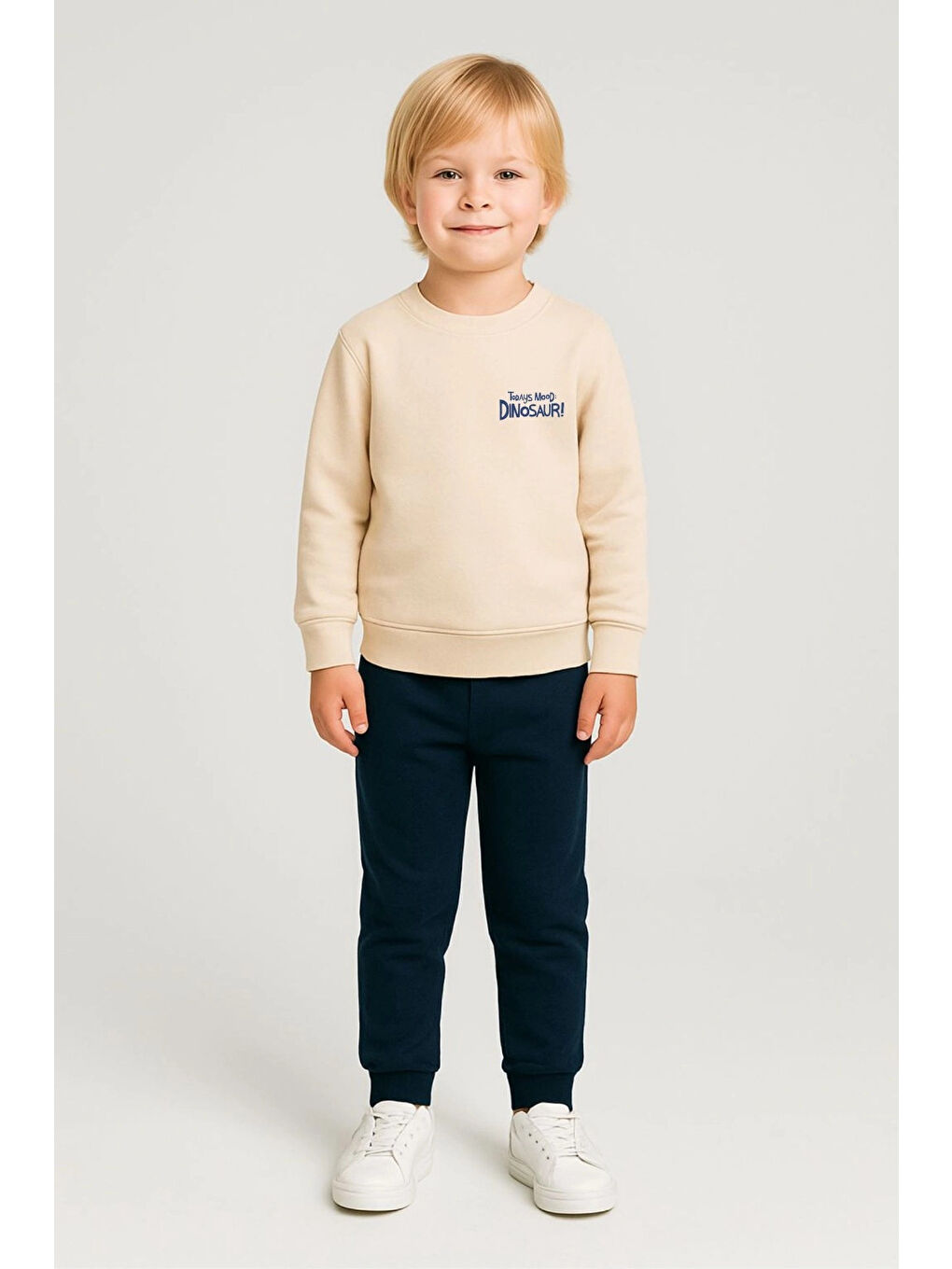 Petrol Dino Sırt Baskılı Erkek Takım 20103