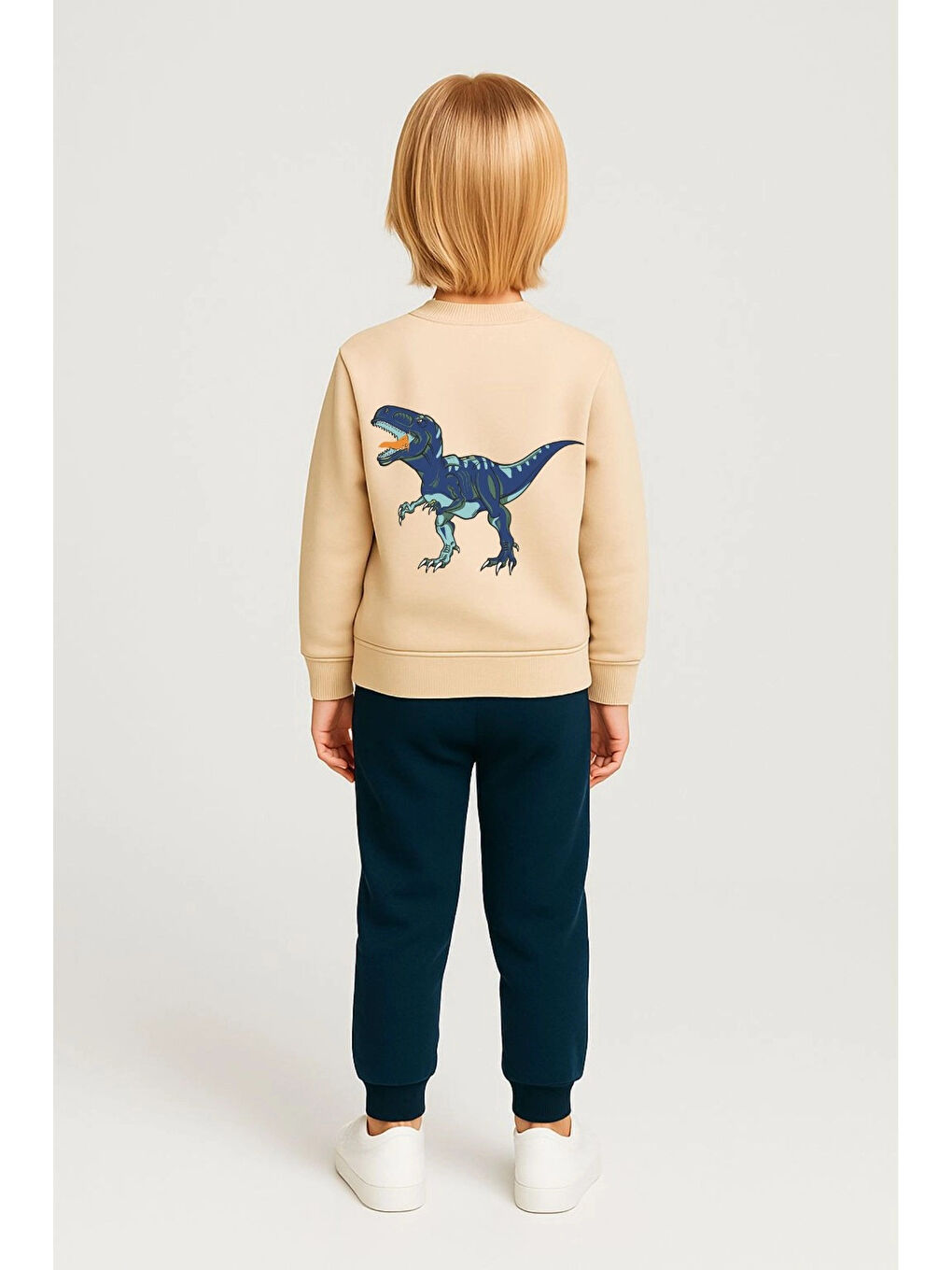 Petrol Dino Sırt Baskılı Erkek Takım 20103-1