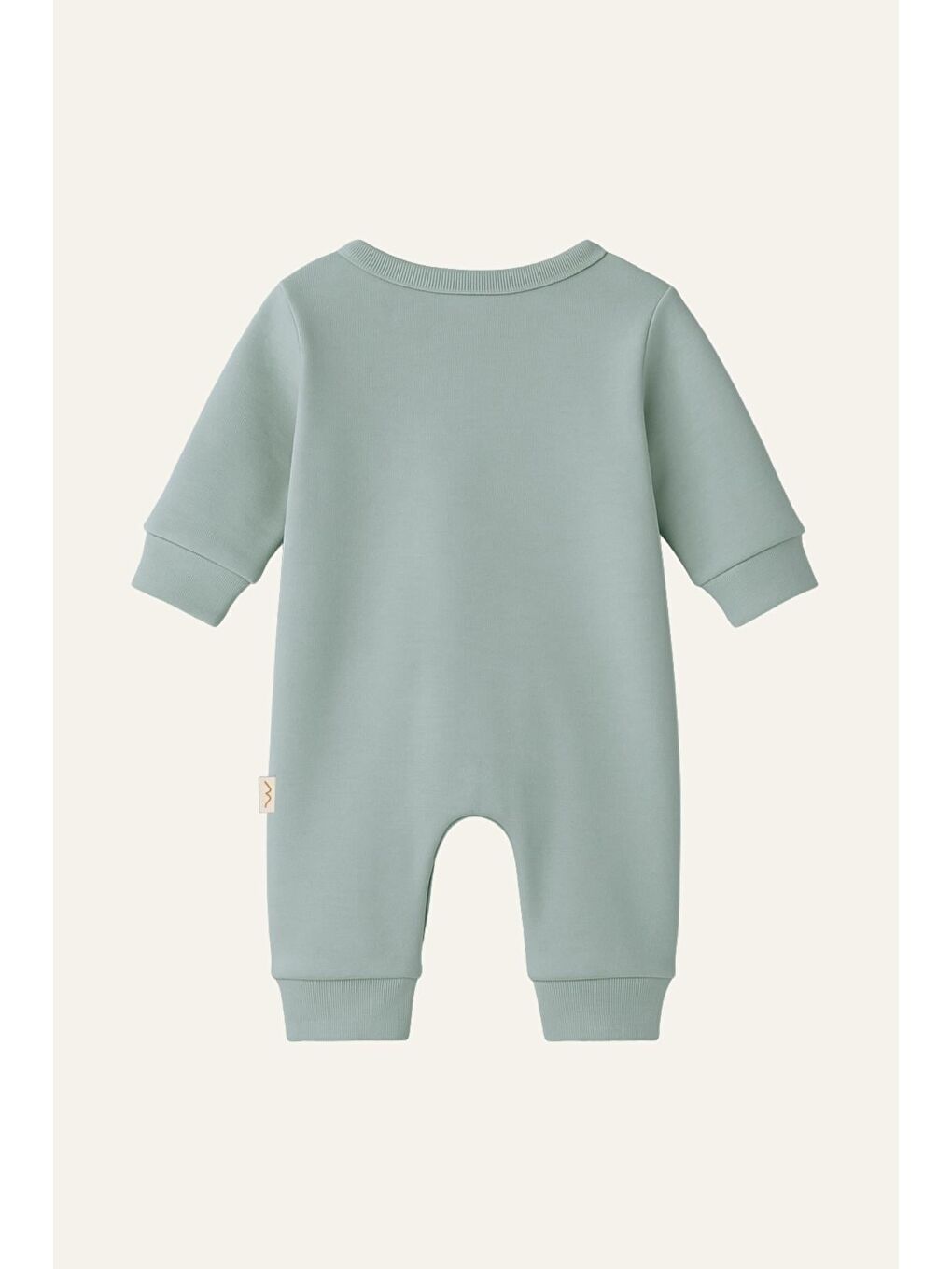 Yeşil Unisex Bebek Organik Tulum - Mint-1