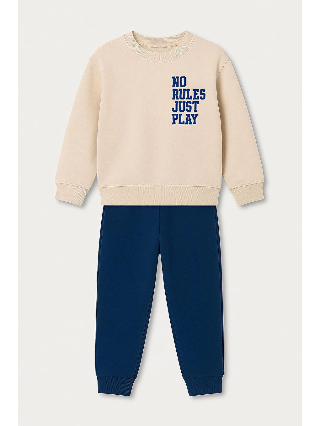 İndigo No Rules Baskılı Erkek Çocuk Takım 20407-1