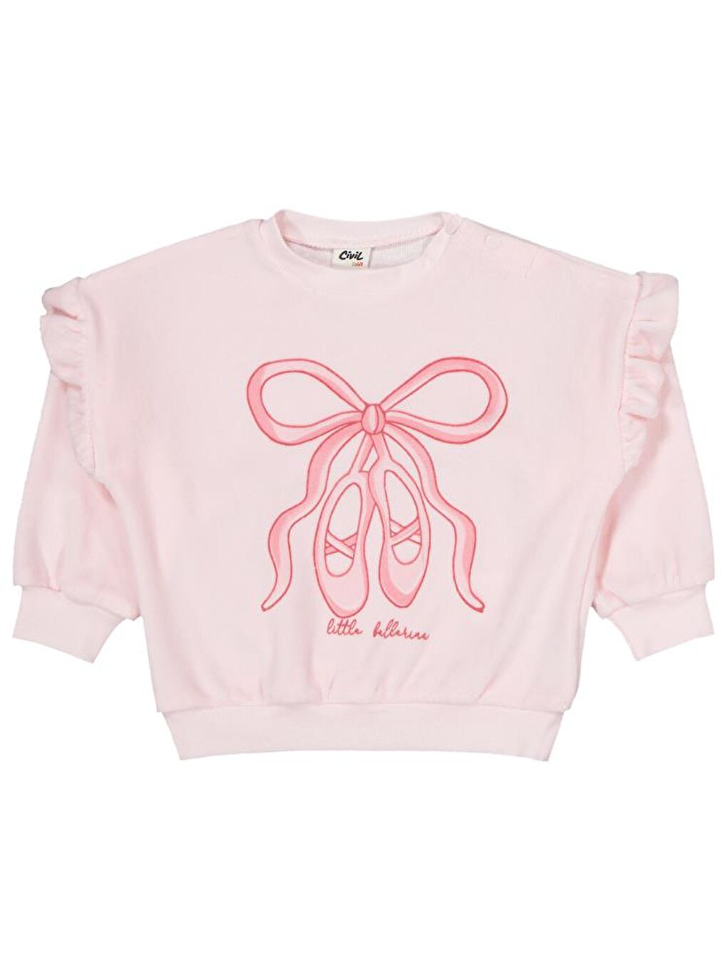 Baby Ayakkabı Nakışlı 6-18 Ay Takım - Pembe 9-12 Ay-1