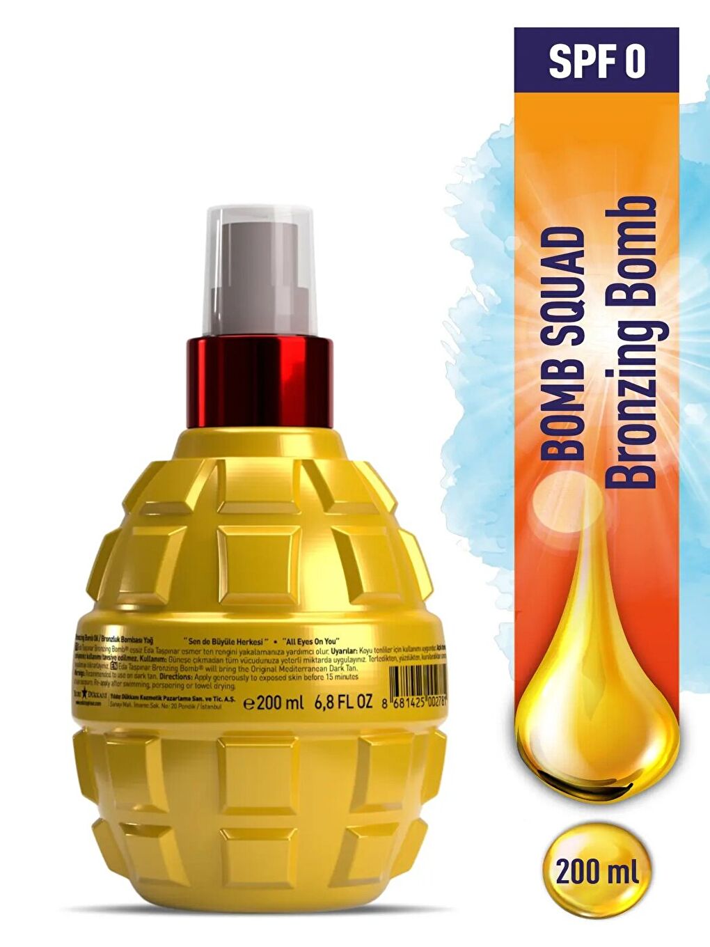 Bronzing Bomb, Bronzluğun Zirvesi, Bronzluğu, Koyu ve Buğday Tenliler, 200 ml-1