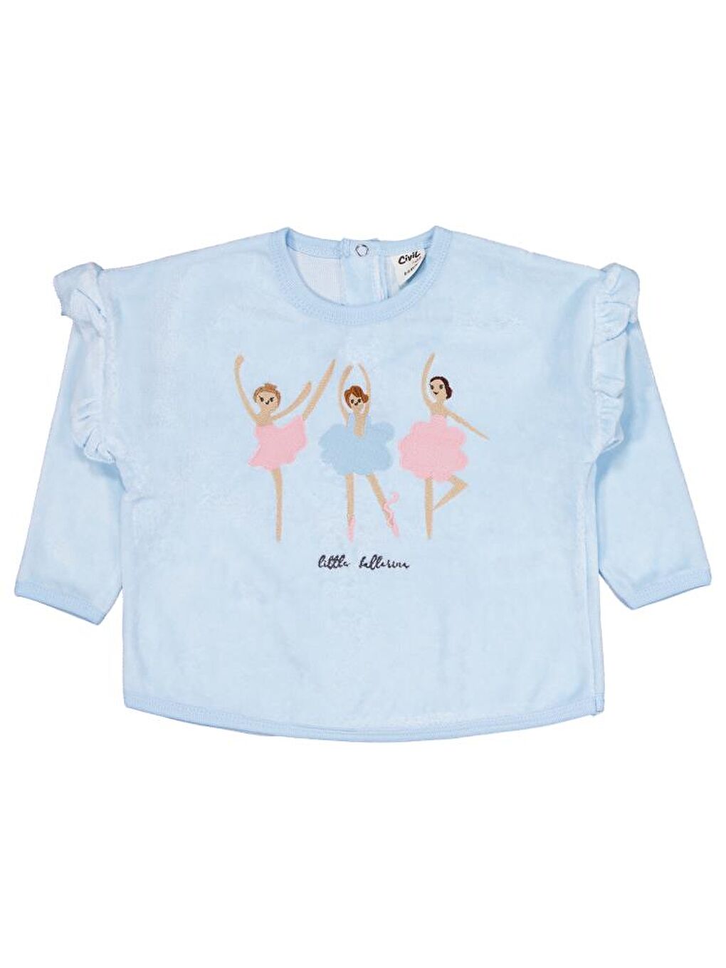 Baby Balerin Nakışlı 6-18 Ay Takım - Mavi 18-24 Ay-2