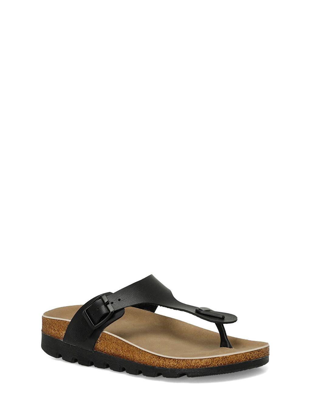 323676.Z 4FX Siyah Kadın Mantar Terlik-1