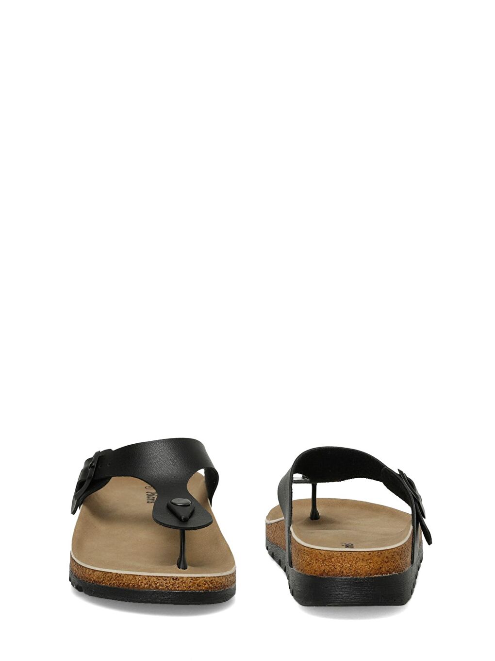 323676.Z 4FX Siyah Kadın Mantar Terlik-4