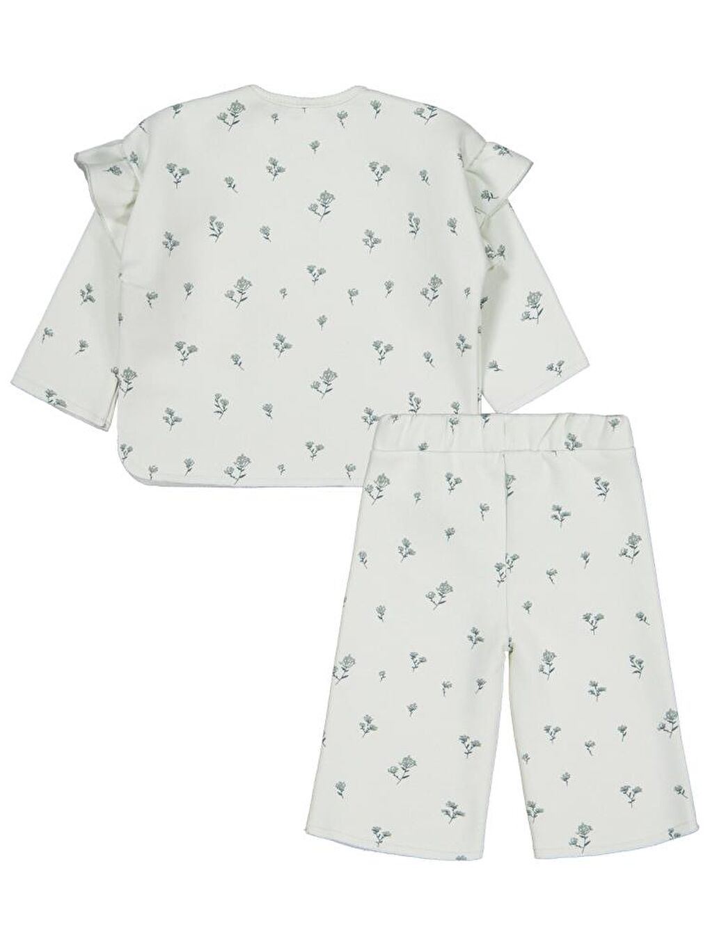 Baby Çiçek Empirme 6-18 Ay Takım - Yeşil 12-18 Ay-2