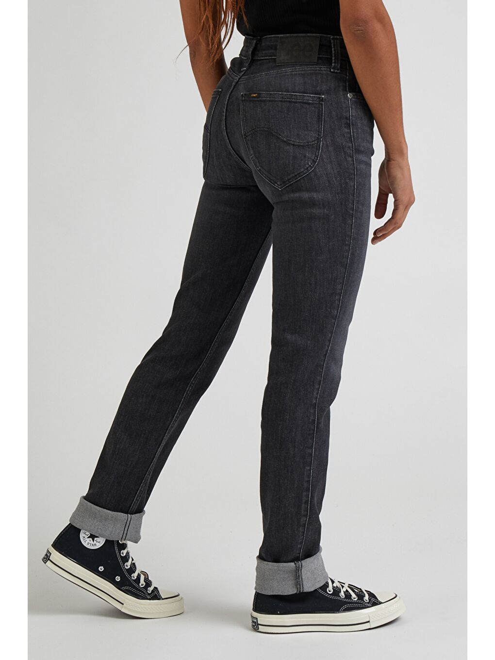 Antrasit Marion Straight Fit Düz Kesim Normal Bel Esnek Jean Jean Pantolon-2