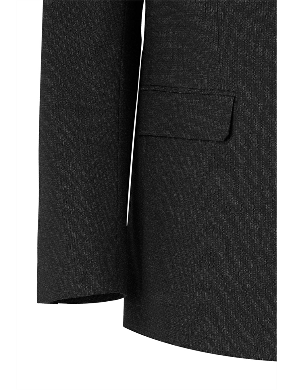 Siyah Regular Sivri Yaka 6 Drop Takım Elbise-3