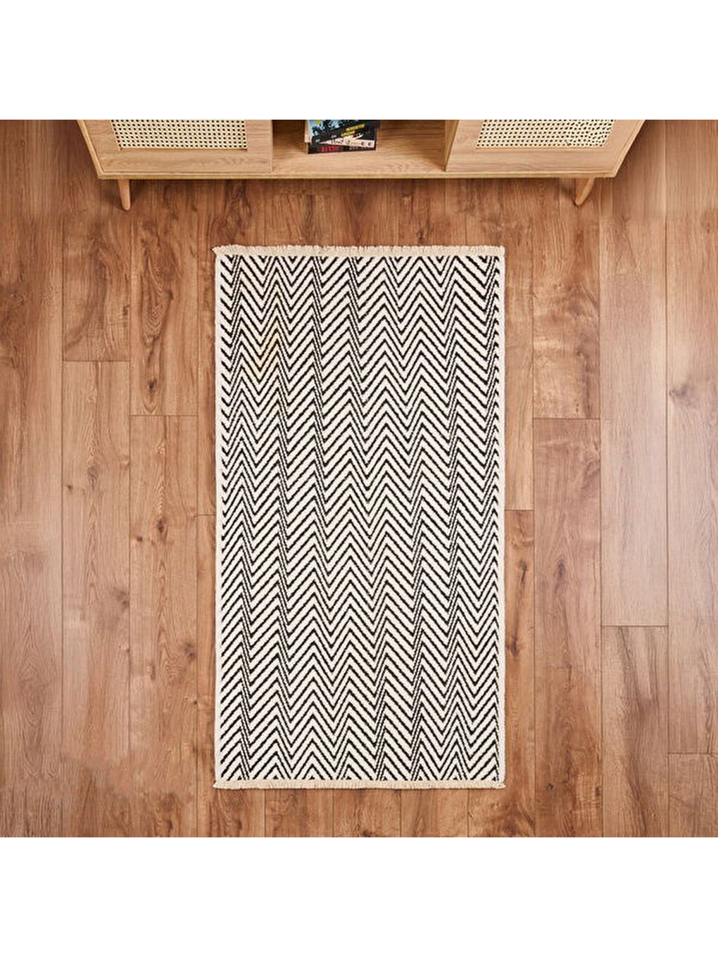 Soft Pirn Halı - Siyah - 80x150 cm