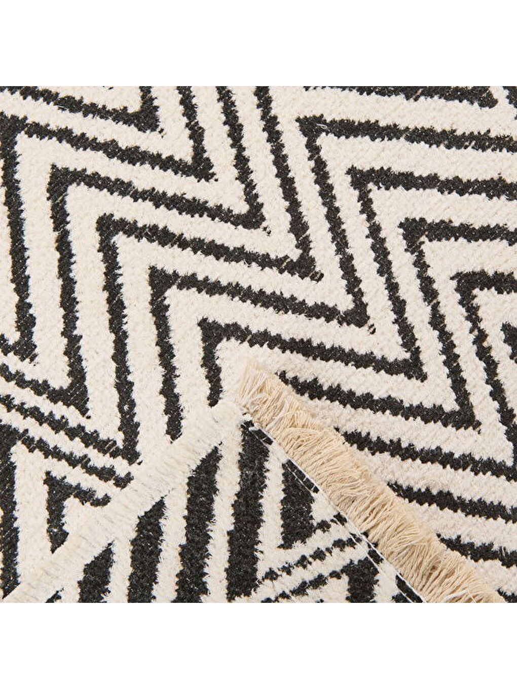 Soft Pirn Halı - Siyah - 80x150 cm-2