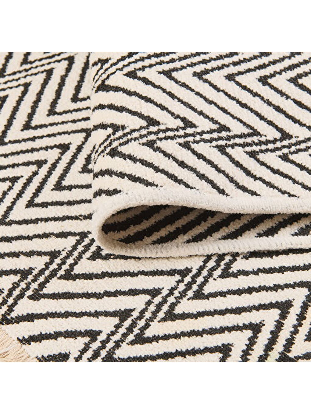 Soft Pirn Halı - Siyah - 80x150 cm-4