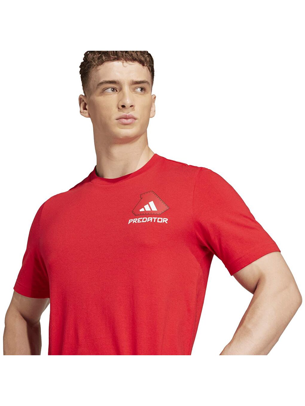 Predator History G T Erkek Kırmızı Yuvarlak Yaka Tişört-2