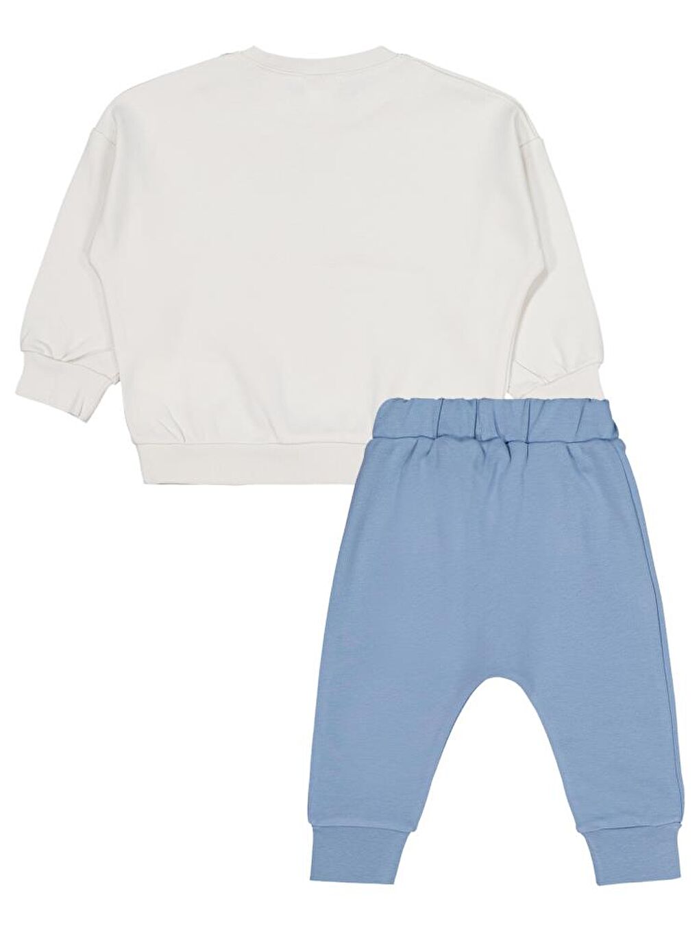 Baby Yelken Baskılı 6-18 Ay Takım - Beyaz 12-18 Ay-1