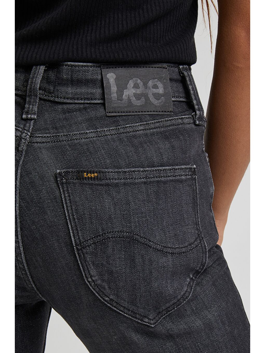 Antrasit Marion Straight Fit Düz Kesim Normal Bel Esnek Jean Jean Pantolon-3