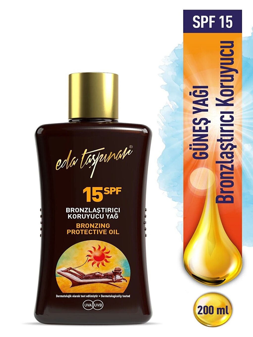 Bronzlaştırıcı Koruyucu Yağ SPF 15 - 200 ml
