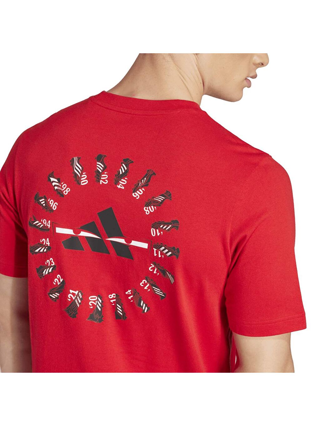 Predator History G T Erkek Kırmızı Yuvarlak Yaka Tişört-3
