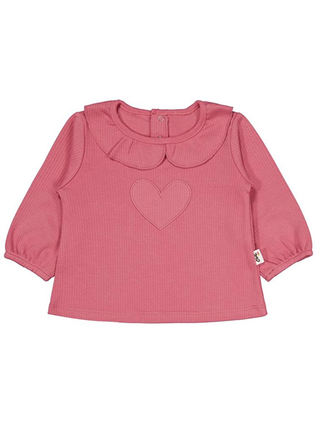 Baby Yakalı Kalp Nakışlı 6-18 Ay Takım - Ekru 18-24 Ay-2